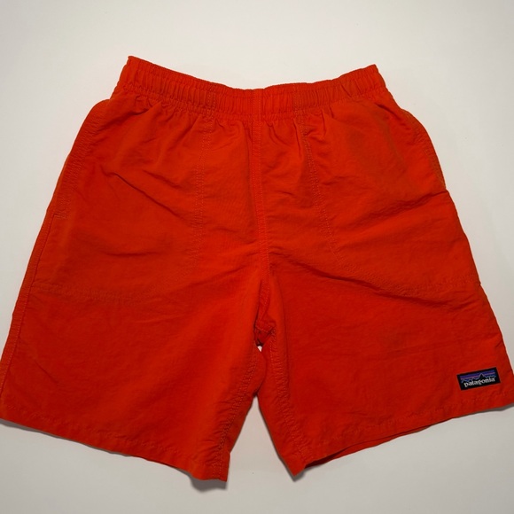 Patagonia Other - Patagonia Kids Boys Baggies Shorts Size M Orange Swim Trunks Mesh Lined